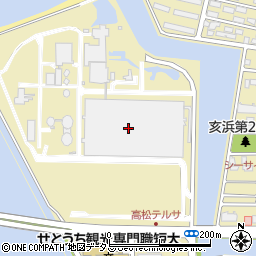 高松市役所都市整備局　下水道部・下水道施設課東部下水処理場周辺の地図