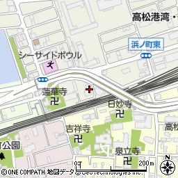 ＪＲ四国高松電気区周辺の地図
