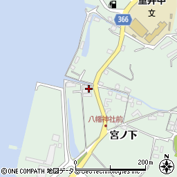 広島県尾道市因島重井町宮沖周辺の地図