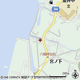 広島県尾道市因島重井町宮沖1066-3周辺の地図