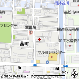 香川県高松市茜町3周辺の地図