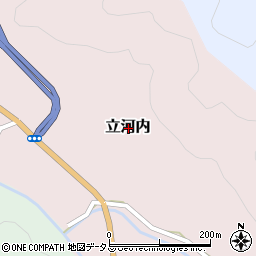 島根県鹿足郡吉賀町立河内周辺の地図