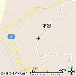 奈良県吉野郡下市町才谷405周辺の地図