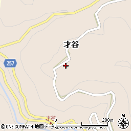 奈良県吉野郡下市町才谷377周辺の地図