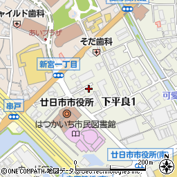 セジュール廿日市周辺の地図