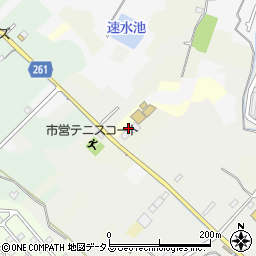 自然田鳥取荘停車場線周辺の地図