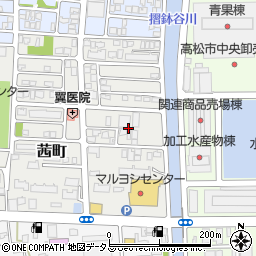 香川県高松市茜町4周辺の地図