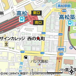 香川県高松市西の丸町周辺の地図