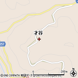 奈良県吉野郡下市町才谷477周辺の地図