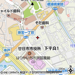 広島信用金庫廿日市中央支店周辺の地図