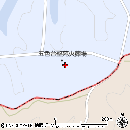 洲本市役所　五色台聖苑火葬場周辺の地図