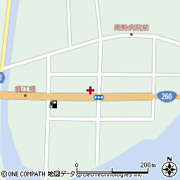 五ケ所郵便局周辺の地図