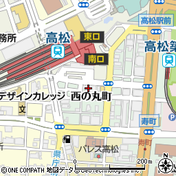 日産レンタカー高松駅前店周辺の地図