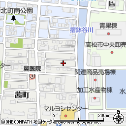香川県高松市茜町6周辺の地図