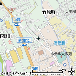 竹原オート周辺の地図