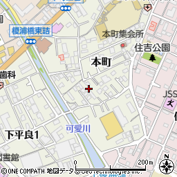 広島県廿日市市本町周辺の地図