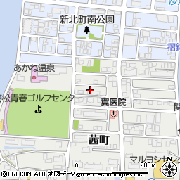 香川県高松市茜町12周辺の地図