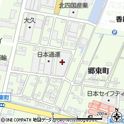 日本通運株式会社　四国支店高松西物流課郷東営業周辺の地図
