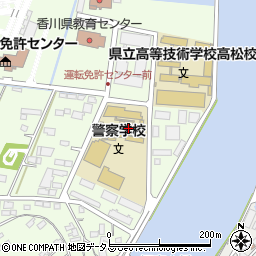香川県庁教育委員会　出先・香川県教育センター教育研究課周辺の地図