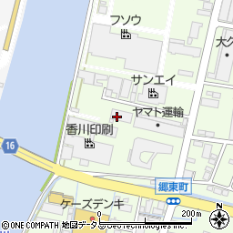 北川ヒューテック株式会社　四国支店周辺の地図