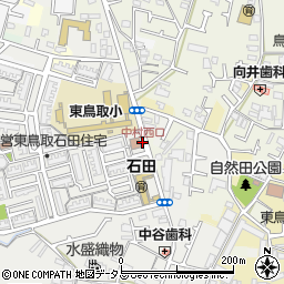 中村西口周辺の地図