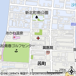 香川県高松市茜町11周辺の地図