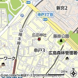 広田神社周辺の地図