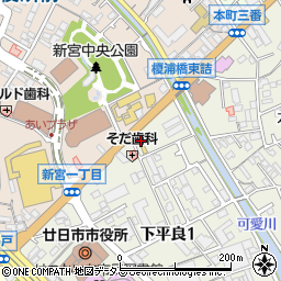 ＨｏｎｄａＣａｒｓ広島廿日市店周辺の地図