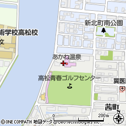 香川県高松市茜町28周辺の地図