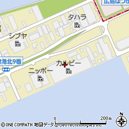 広島県廿日市市木材港北10周辺の地図
