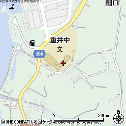 広島県尾道市因島重井町651-2周辺の地図