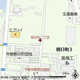 朝日町二丁目周辺の地図