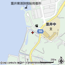 広島県尾道市因島重井町691周辺の地図