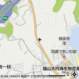 広島県尾道市因島大浜町二区周辺の地図