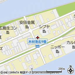 廿日市市　木材利用センター周辺の地図