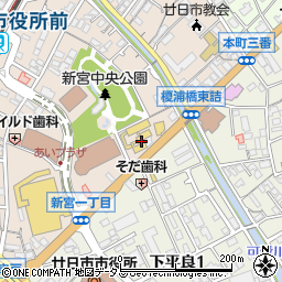 アンフィニ広島廿日市店周辺の地図