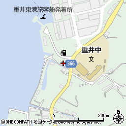 広島県尾道市因島重井町651-22周辺の地図