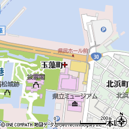 香川県高松市玉藻町周辺の地図