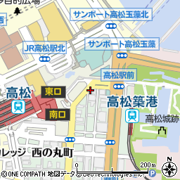 タイムズカー高松駅前店周辺の地図