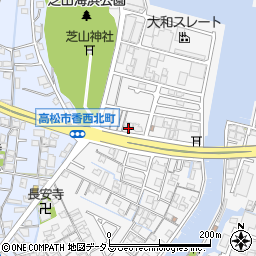 四国新聞　四国新聞香西・秋山販売所周辺の地図