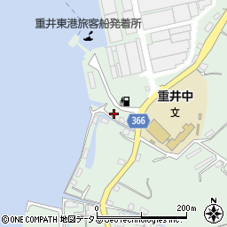 広島県尾道市因島重井町651-1周辺の地図