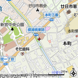 榎浦橋周辺の地図
