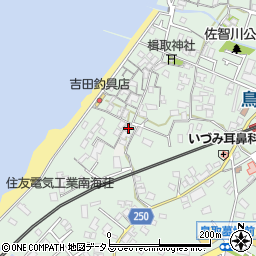 大阪府阪南市鳥取1021周辺の地図