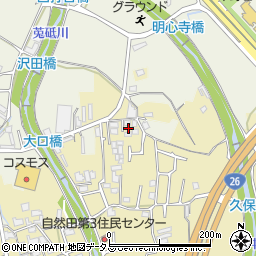 大阪府阪南市自然田1519-5周辺の地図