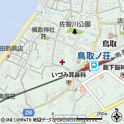 大阪府阪南市鳥取689周辺の地図