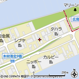 広島県廿日市市木材港北5周辺の地図