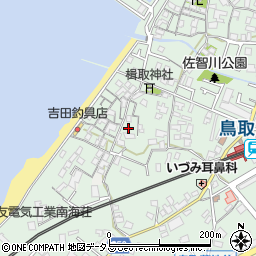 大阪府阪南市鳥取713周辺の地図