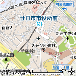 広島県廿日市市新宮周辺の地図