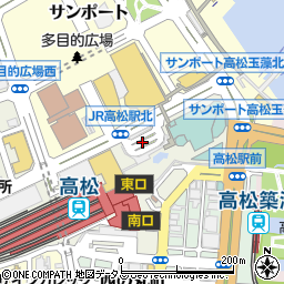 高松駅周辺の地図