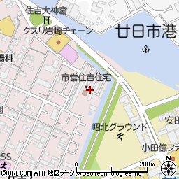 市営住吉住宅周辺の地図